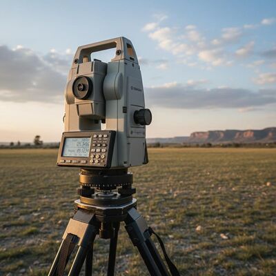Stazione Totale Topcon con Distanza Non Prismatica di 1000m, Schermo Multi-Touch Capacitivo da 5.0″ e Autolivellamento per Rilevamenti Accurati